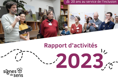 Couverture du rapport d'activités 2023