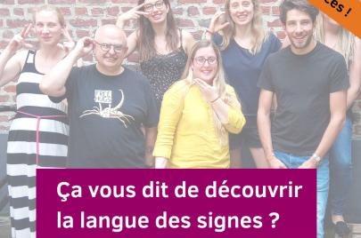 ça vous dit de découvrir la langue des signes ? Dernières places disponibles pour l'initiation en juin.